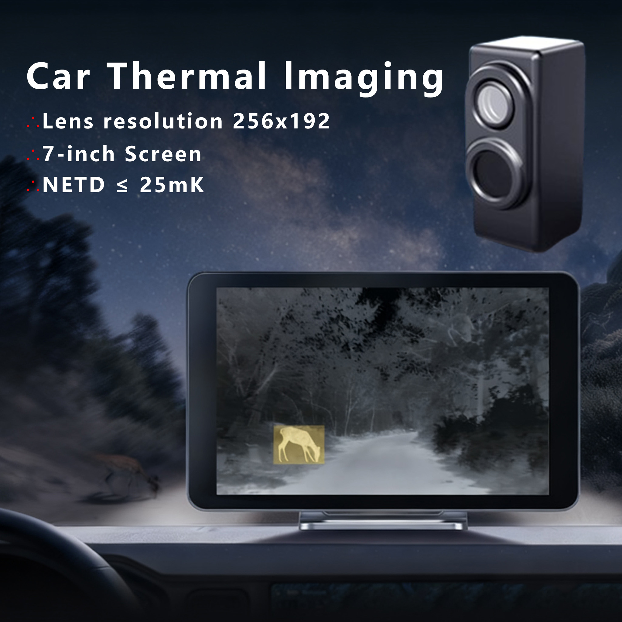 Hunting Thermal Imaging Scope - NS7 Night Vision Camera For Car